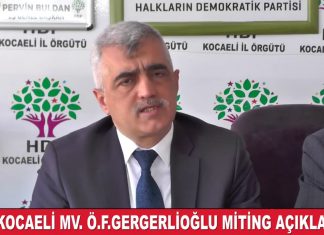 KOCAELİ MİTİNGİ HAKKINDA AÇIKLAMA YAPTIK