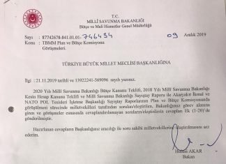 MİLLİ SAVUNMA BAKANI HULUSİ AKAR’IN SORULARIMA CEVAPLARI