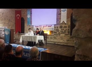 Bursa’da KESK’in duzenledigi demokrasi, barış ve emek hareketi panelinde konuşuyorum