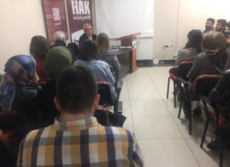 Diyarbakır Hak inisiyatifi insan hakları okulunda sunum yapıyorum