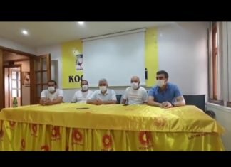 OHAL KHKsıyla İhraç Edilen Cemal Yıldırım, Muhammet Semih Karaoğlu ve onlara destek yürüyüşü yapan Resul Kalyoncu Kocaeli Basın Toplantısı