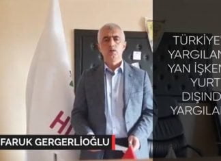 HDP Mv Ömer Faruk Gergerlioğlu: “Artık yurtdışında #Türkiye’deki ihlaller için mahkemeler kuruluyor”