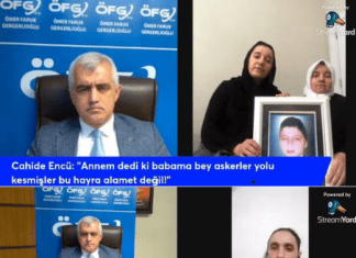ÖFG TV’de Bu Hafta Roboski’den Cahide Encü & Hazal Encü Ve Yakılarak Öldürülen Üç Suriyeli Gencin Yakınları Konuğumuz Oldu