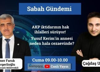 Çağdaş Ulus’un sunduğu Sabah Gündemi programına HDP Kocaeli Milletvekili Ömer Faruk Gergerlioğlu konuk oldu