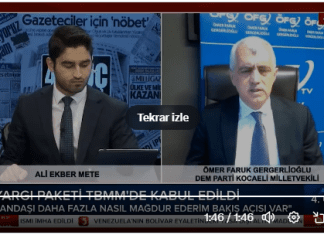 Kocaeli Milletvekili Dr. Ömer Faruk Gergerlioğlu 8. Yargı Reformunu Değerlendirdi