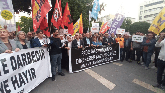 Adana da Düzenlenen Kayyım Protestosu