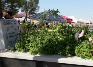 Diyarbakır’da iki yıl önce öldürülen Narin Güran kabri başında anıldı