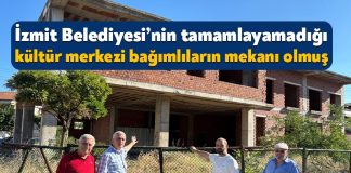 İzmit Belediyesi’nin 10 yıldır tamamlayamadığı kültür merkezi bağımlıların mekanı olmuş