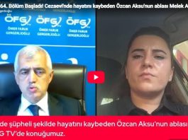 ÖFG TV 364. Bölüm – ‘Cezaevi’nde hayatını kaybeden Özcan Aksu’nun ablası Melek Aksu konuğumuz!’