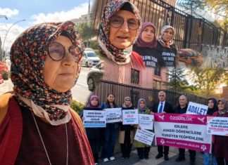 Kursiyer teğmen annesi, yeni yasama yılının ilk gününde adalet için yürüdü
