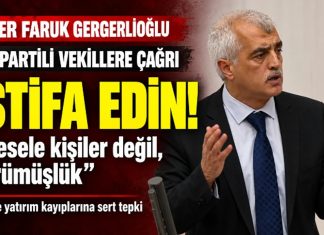 Gergerlioğlu’ndan AK Partili vekillere istifa çağrısı: “Mesele kişiler değil, çürümüşlük”
